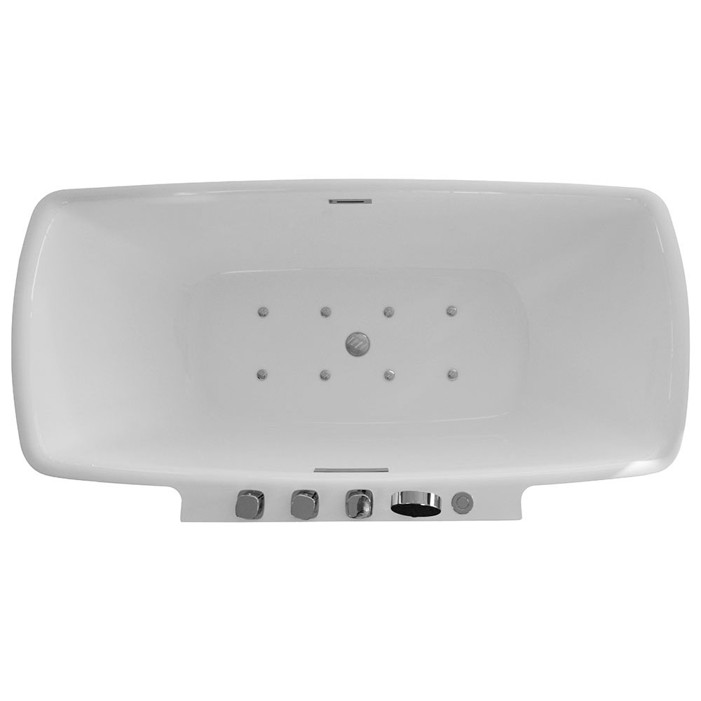 M-SPA - 1701 Voľne stojaca kúpeľňová vaňa SPA s hydromasážou 170 x 85 x 61 cm