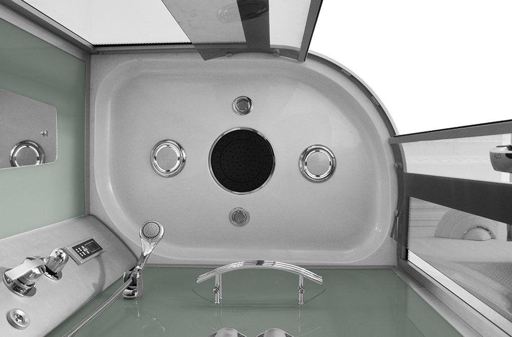 M-SPA - Sprchovací box 8220L s hydromasážou 120 x 85 x 215 cm, ľavá verzia