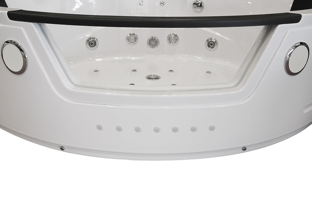 M-SPA - Kúpeľňová vaňa s hydromasážou biela TURBO PLUS 2-miestna 157 x 157 x 67 cm
