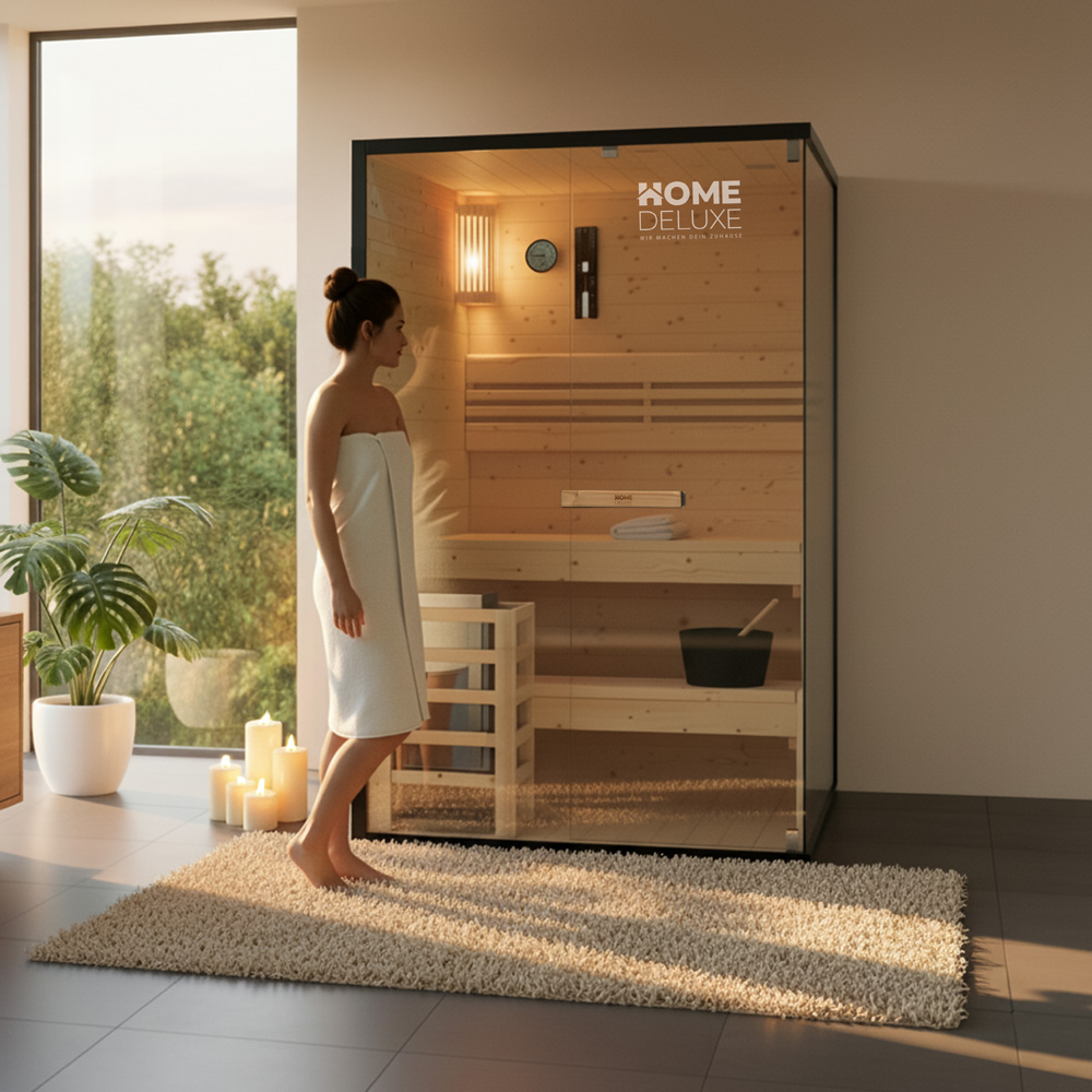 Tradičná sauna SHADOW M - 120 x 120 cm pre 2 osoby
