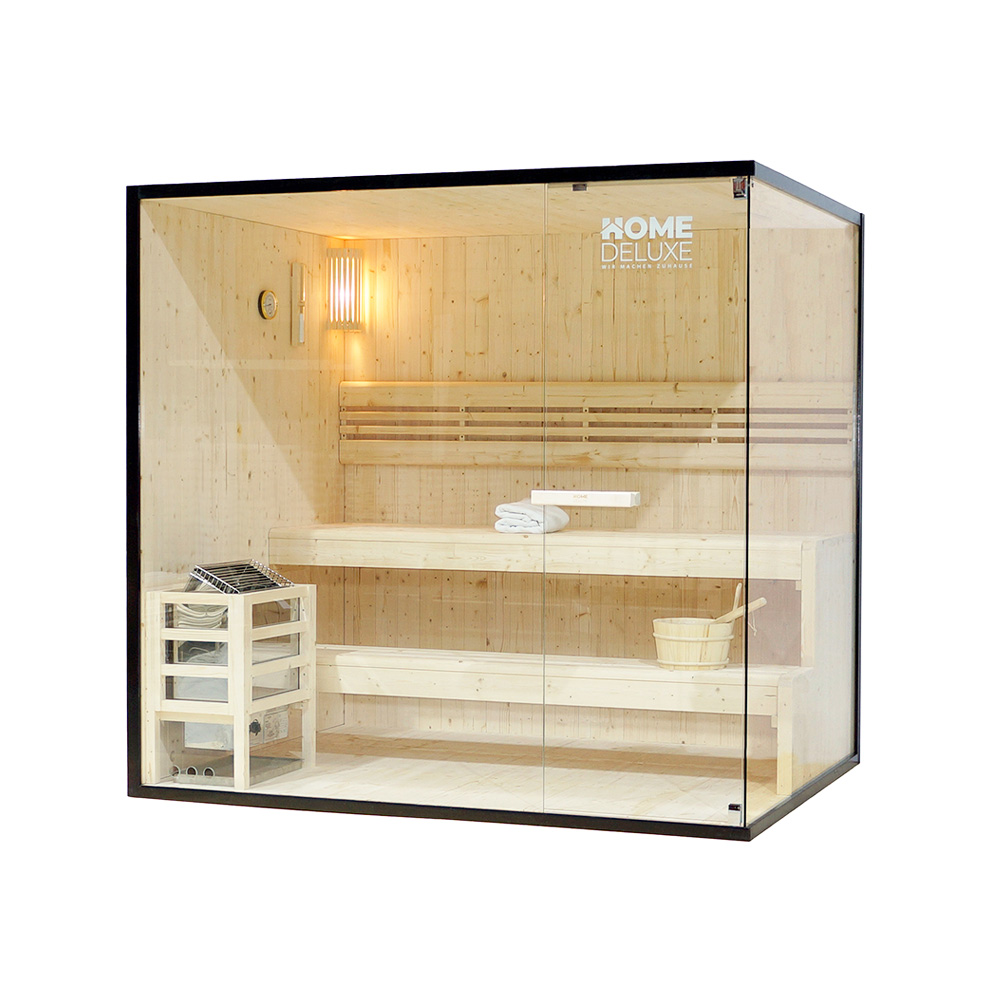 Tradičná sauna SHADOW XL - 200 x 150 cm pre 5 osôb
