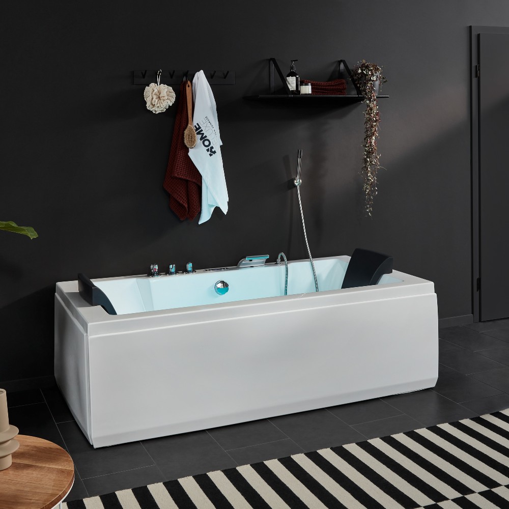 Hydromasážna vaňa so svetelnou terapiou LAGUNA PURE M - 180 x 90 cm