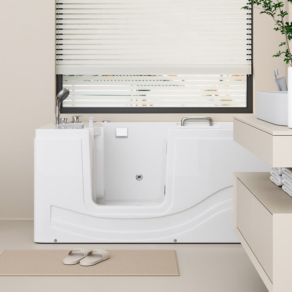 Bezbariérová vaňa s hydromasážou VITAL M - 153 x 76 cm Ľavá