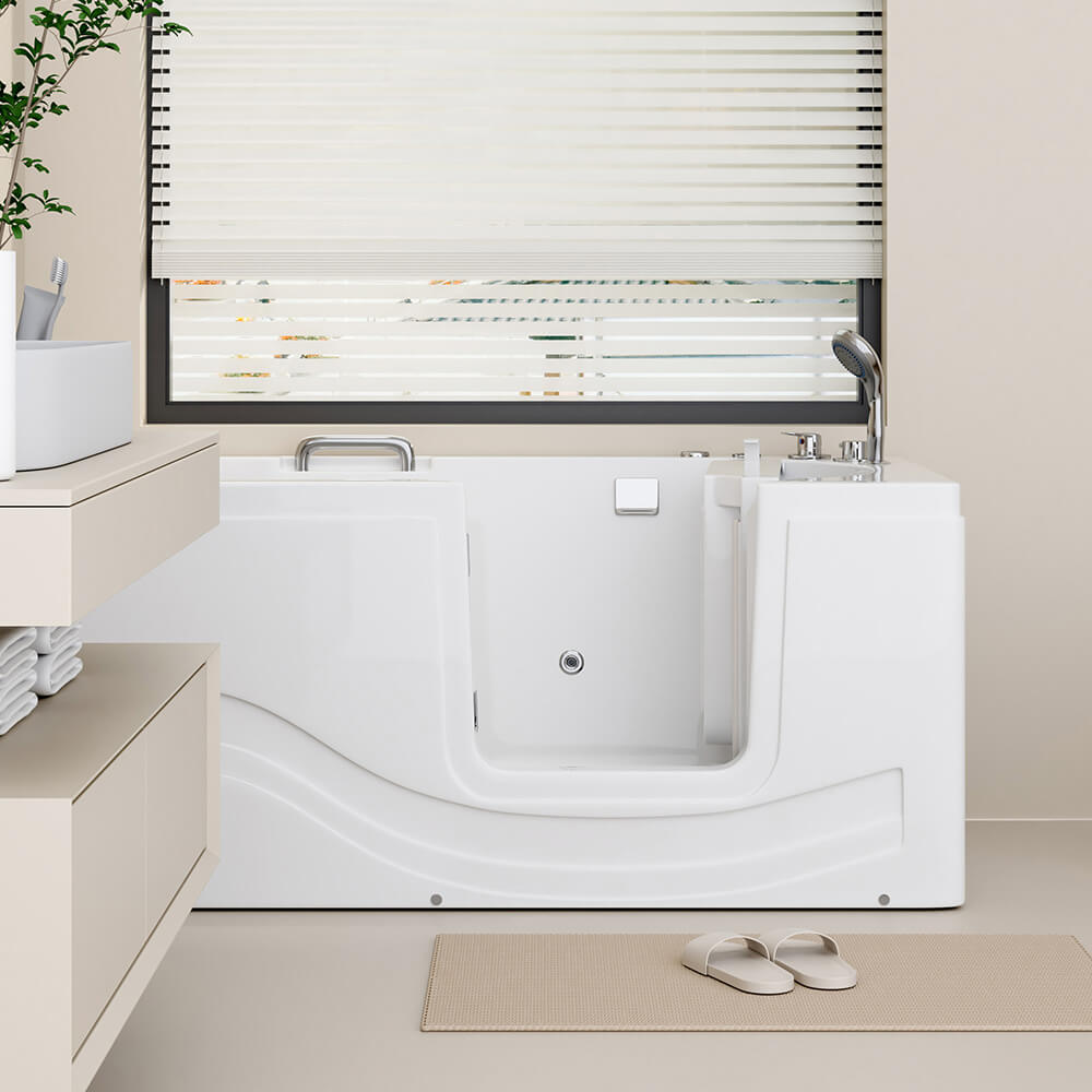 Bezbariérová vaňa s hydromasážou VITAL M - 153 x 76 cm Pravá