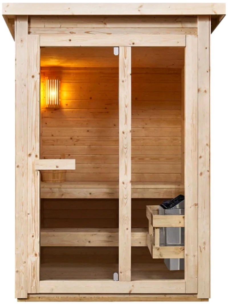 Vonkajšia sauna HELSINKI pre 2-3 osoby, 165x175x218,9 cm