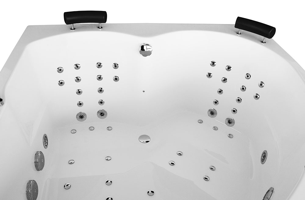 M-SPA - 0032A - Vaňa s hydromasážou pravá 150 x 150 x 70 cm