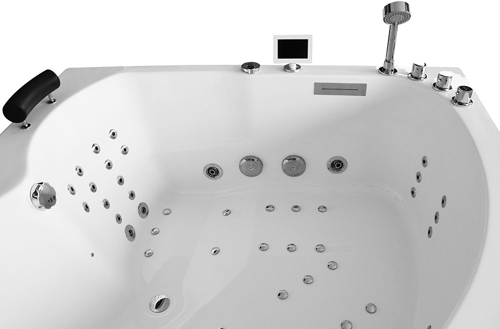 M-SPA - 0032A - Vaňa s hydromasážou ľavá 150 x 150 x 70 cm