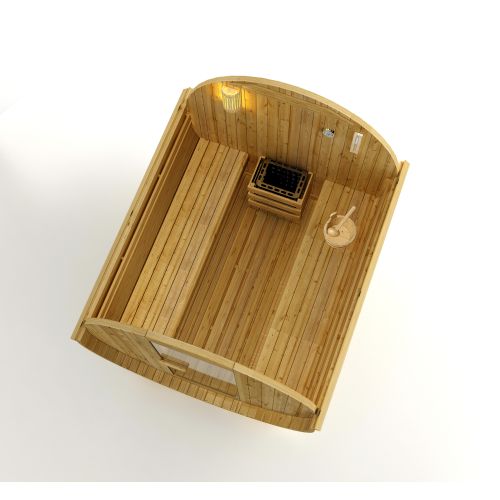 Vonkajšia sauna TROMSÖ XL pre 6 osôb 189x220x191,5 cm