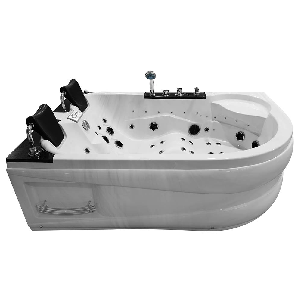 M-SPA 1062 Ľavá kúpeľňová vaňa s hydromasážou mramor 180 x 122 x 60 cm