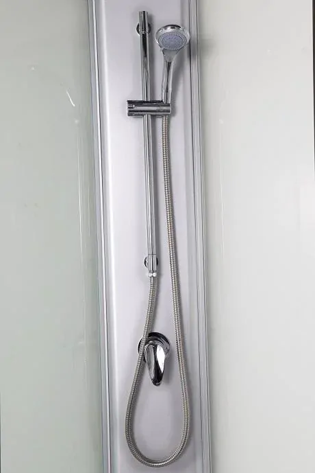 Sanotechnik - RIO 1 - sprchový box - štvrťkruhový bez strechy - 90x90x204 cm