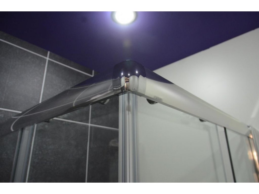 Sanotechnik - PRO-LINE - Štvorcový rohový sprchový kút 80 x 90 x 200 cm, číre sklo