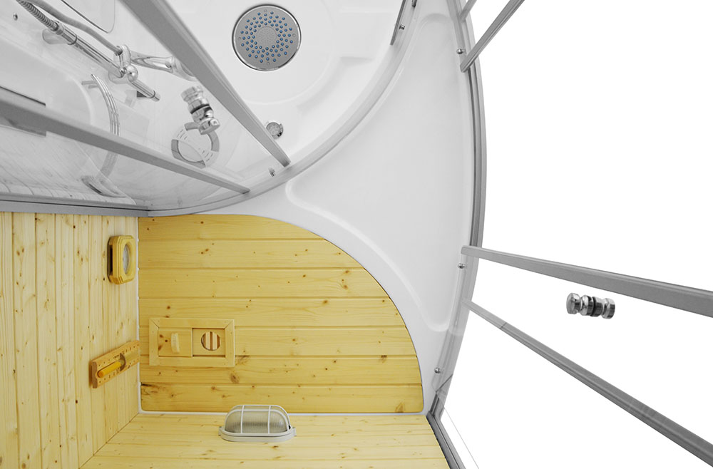 M-SPA - Suchá parná sauna s hydromasážnou funkciou 165 x 105 x 215 cm