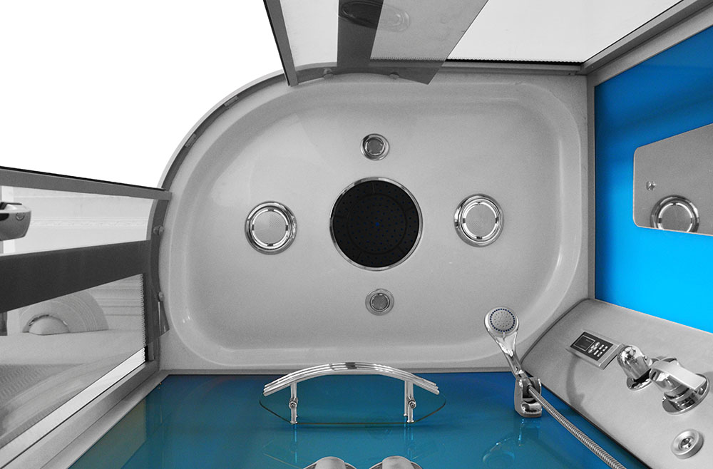 M-SPA - Sprchovací box 8218P s hydromasážou 120 x 85 x 215 cm, pravá verzia