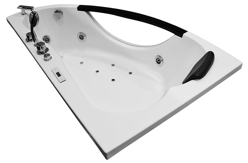 M-SPA - Kúpeľňová vaňa ľavá s hydromasážou pre 1 osobu 169 x 90 x 56 cm