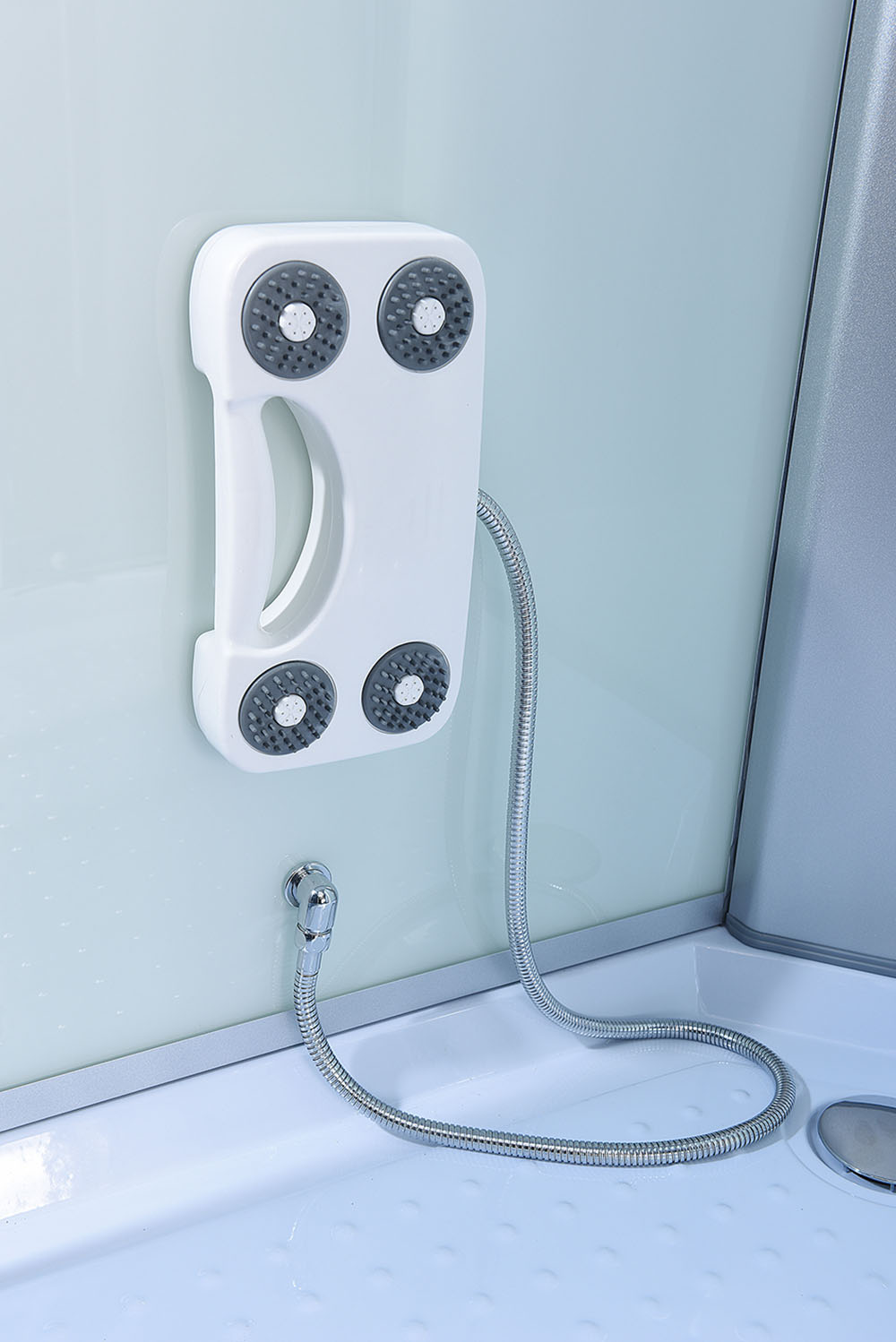 M-SPA - Sprchový box biely s hydromasážou 513B 90 x 90 x 215 cm