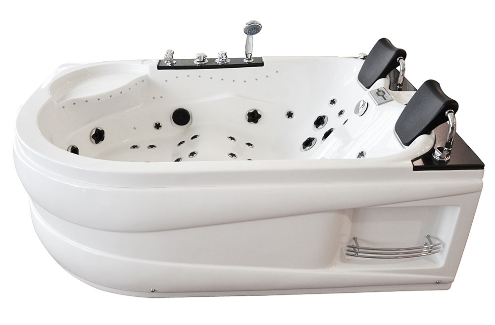 M-SPA 1062 Pravá kúpeľňová vaňa s hydromasážou 180 x 120 x 61 cm