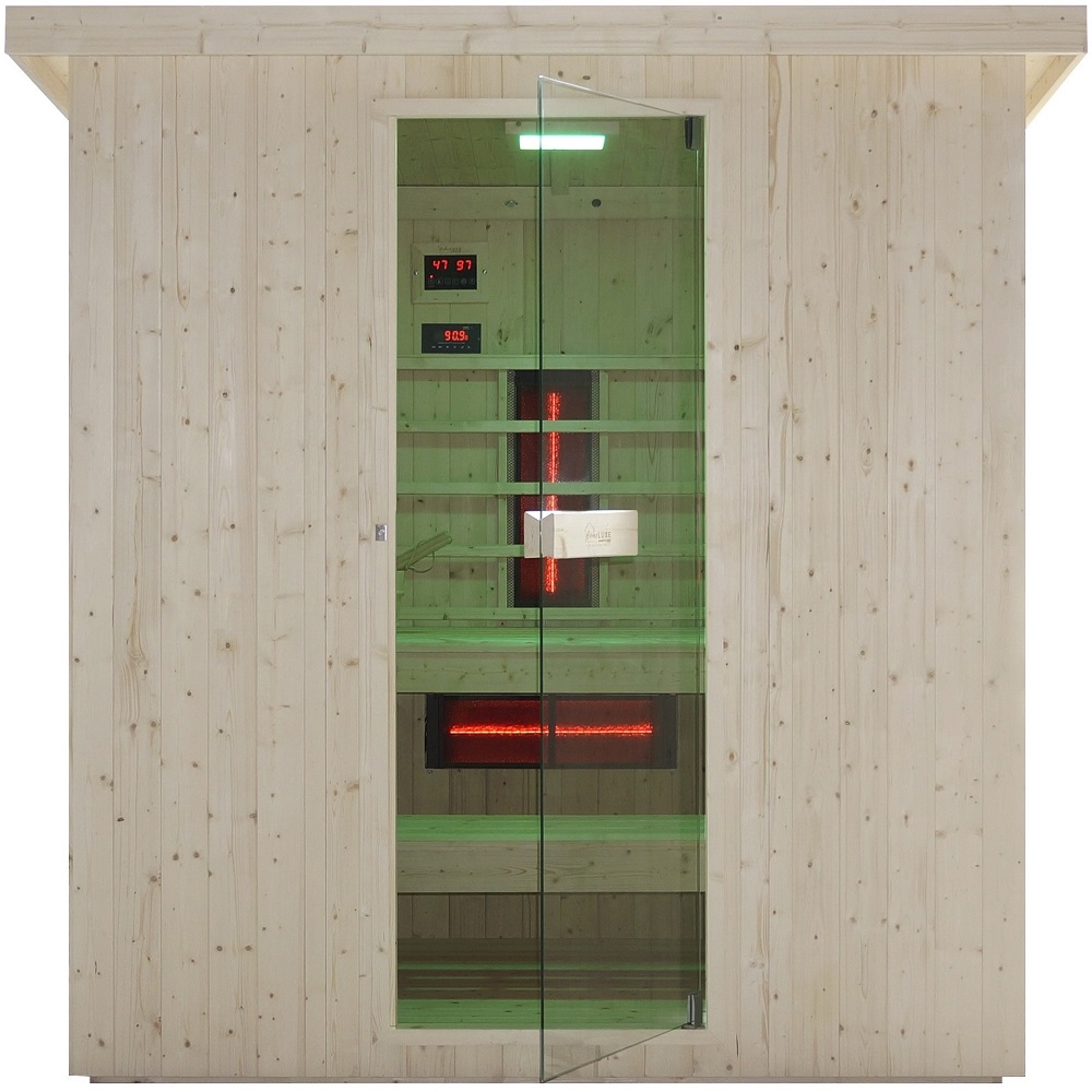 Sanotechnik - Vonkajšia kombinovaná sauna (Fínska / infrasauna) pre 6 osôb LAHTI