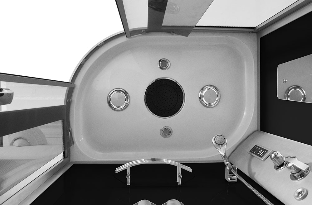 M-SPA - Sprchovací box 8218P s hydromasážou 120 x 85 x 215 cm, pravá verzia