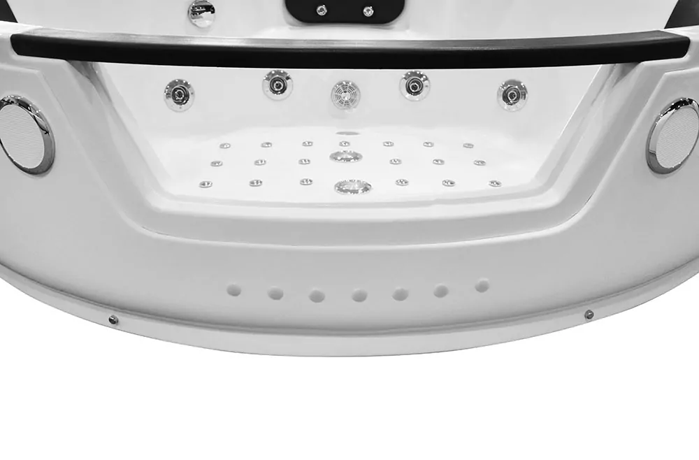 M-SPA kúpeľňová vaňa s hydromasážou MO-1004 TURBO+ 2-miestna 152x152x56cm