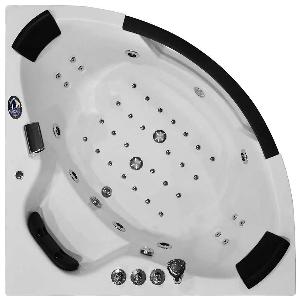 M-SPA kúpeľňová vaňa s hydromasážou MO-1004 TURBO 2-miestna 152x152x56cm