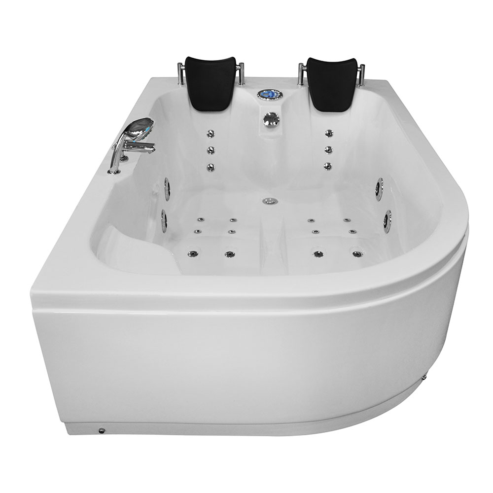 M-SPA - Pravá kúpeľňová vaňa SPA TURBO PLUS hydromasážou 180 x 120 x 54 cm
