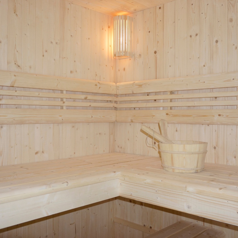 Tradičná sauna SHADOW XL BIG - 200 x 200 cm pre 6 osôb