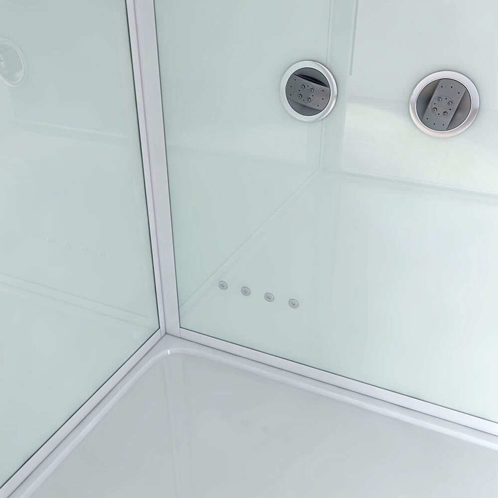 Parná sprcha s vodopádom a LED osvetlením DESIGN XL - 180 x 130 cm