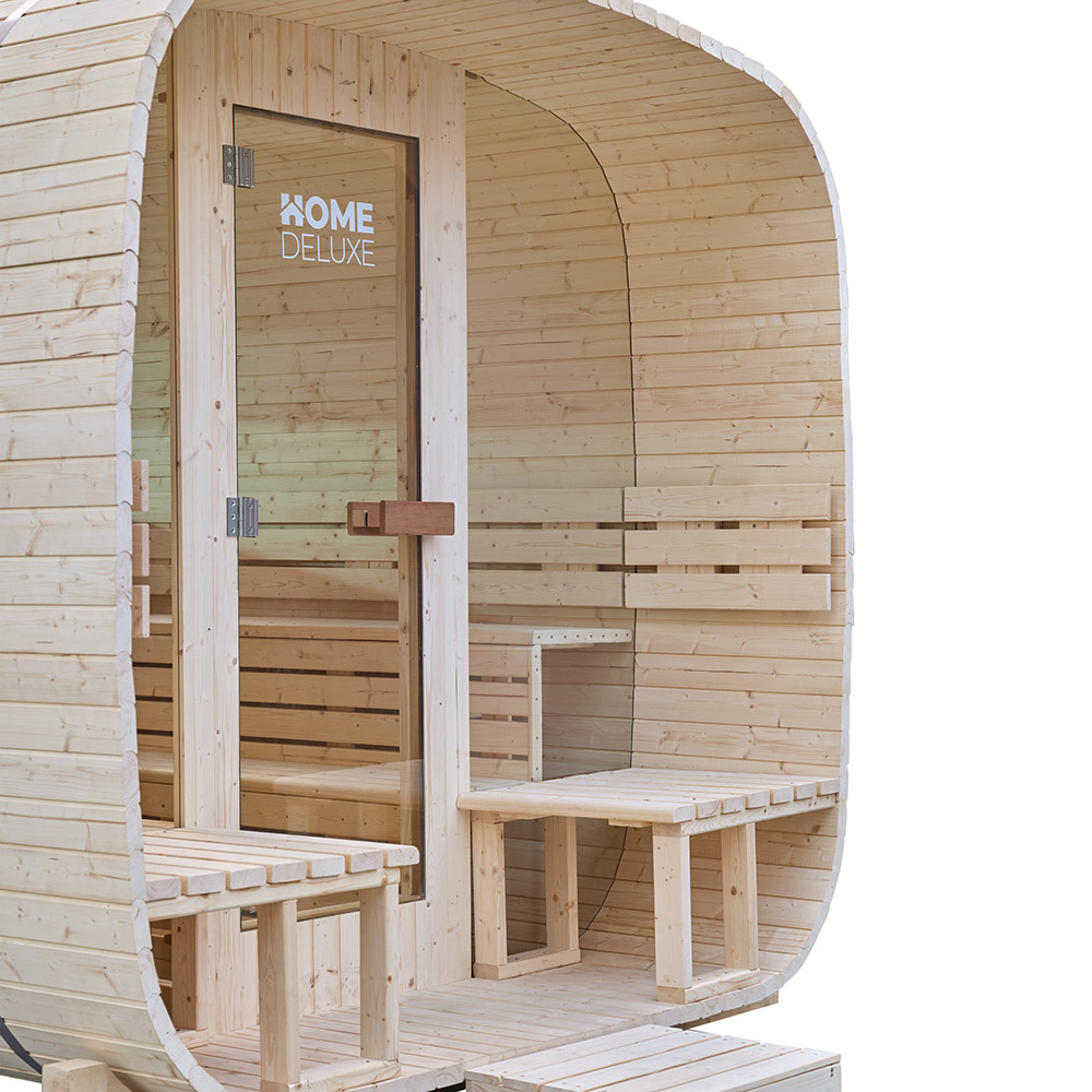 Záhradná sauna HYGGE DELUXE - 230 cm x 220 cm pre 4-6 osôb