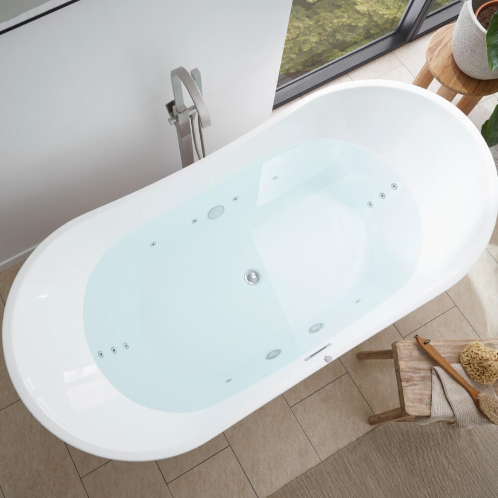Voľne stojaca hydromasážna vaňa OVALO PLUS - 180 x 90 cm