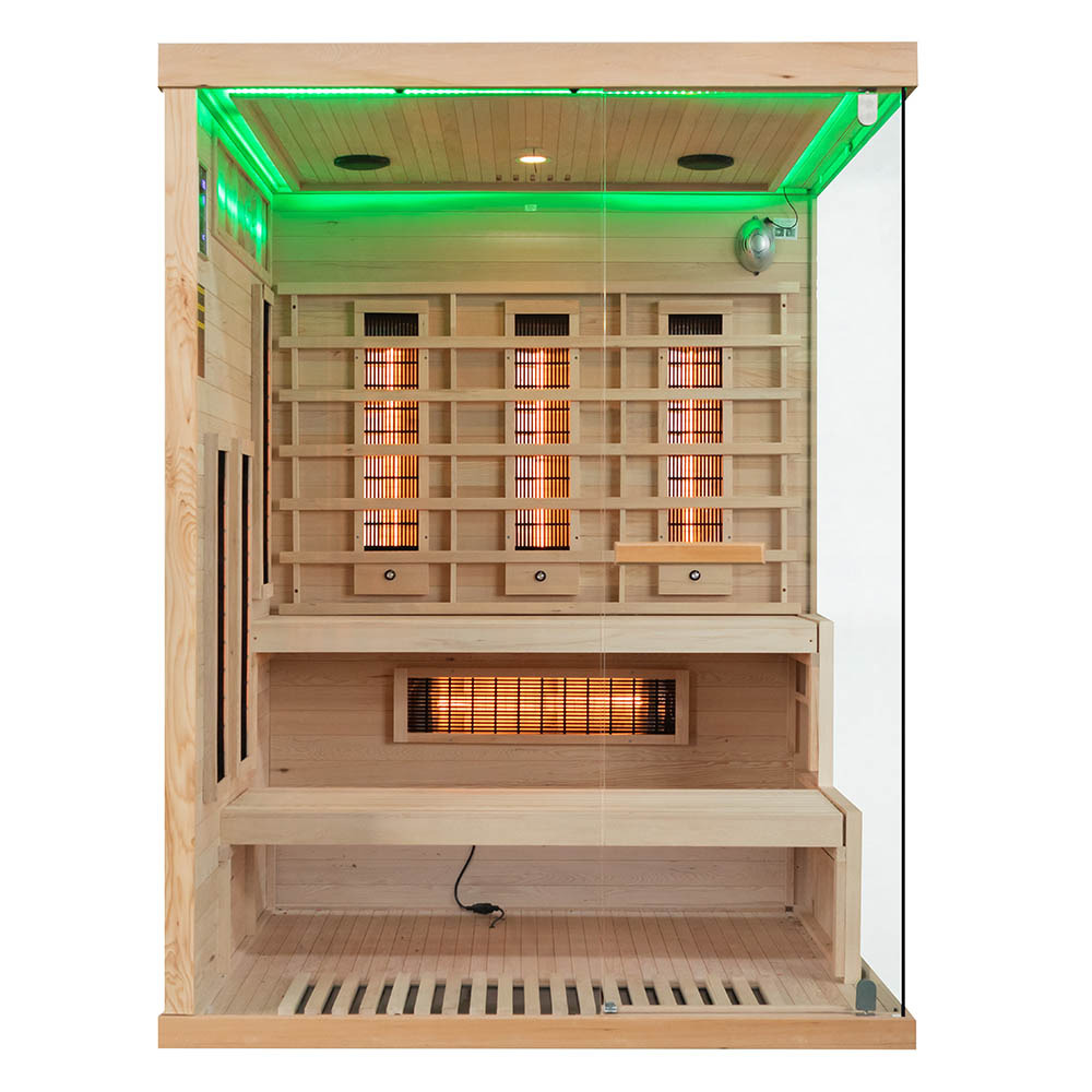 M-SPA EP3R Ľavá infrasauna s himalájskymi soľnými kameňmi 150 x 140 x 200 cm