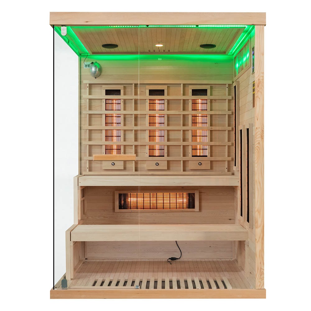 M-SPA EP3R Pravá infrasauna s himalájskymi soľnými kameňmi 150 x 140 x 200 cm