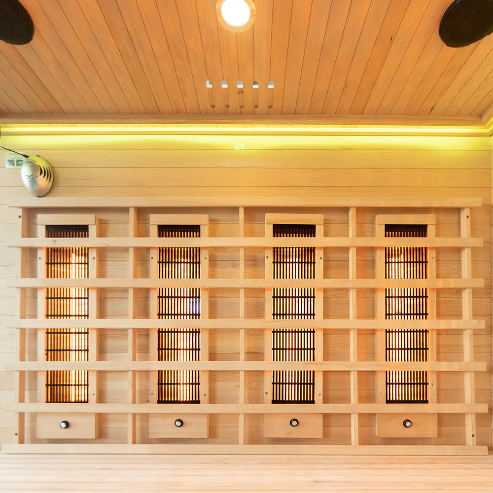 Infrasauna ľavá XL s himalájskymi soľnými kameňmi 180X160X200CM