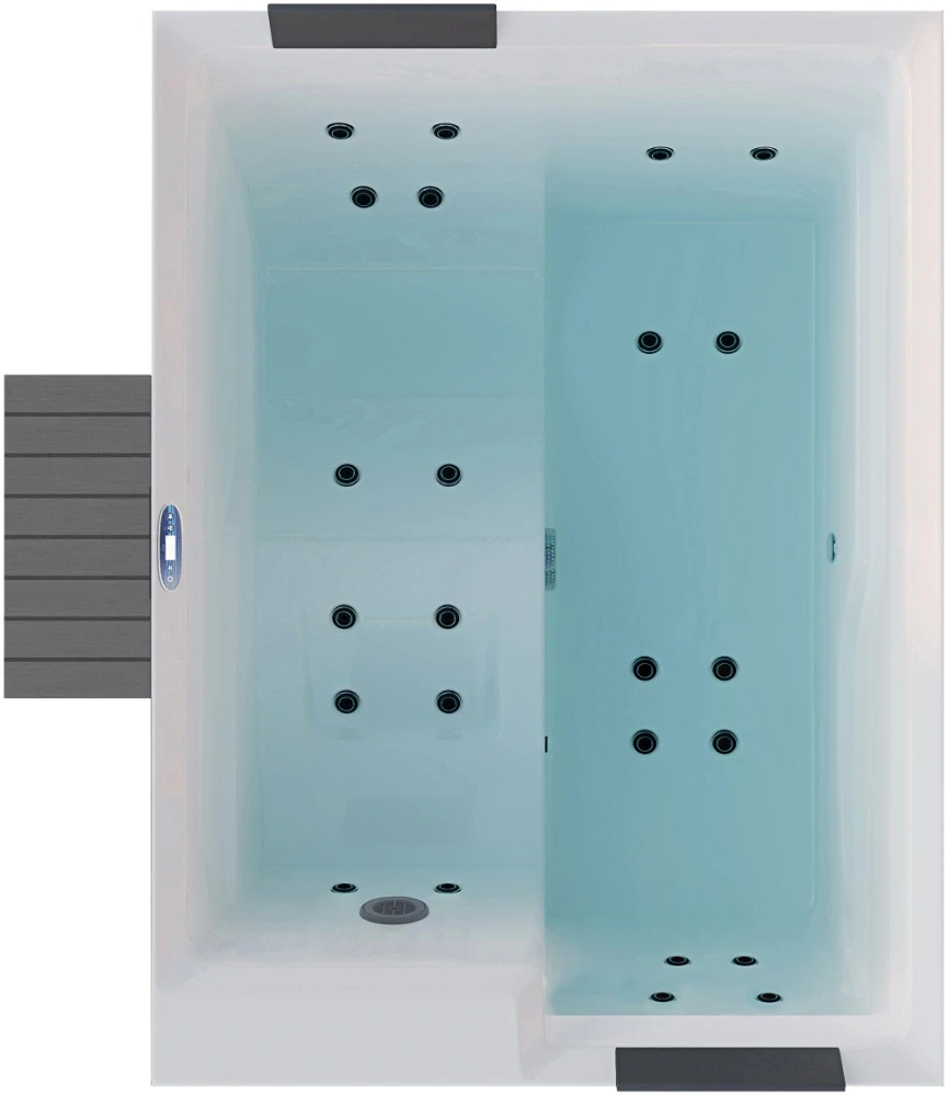 Vonkajšia vírivka pre 2 osoby Sanotechnik Korfu biela 190x140cm