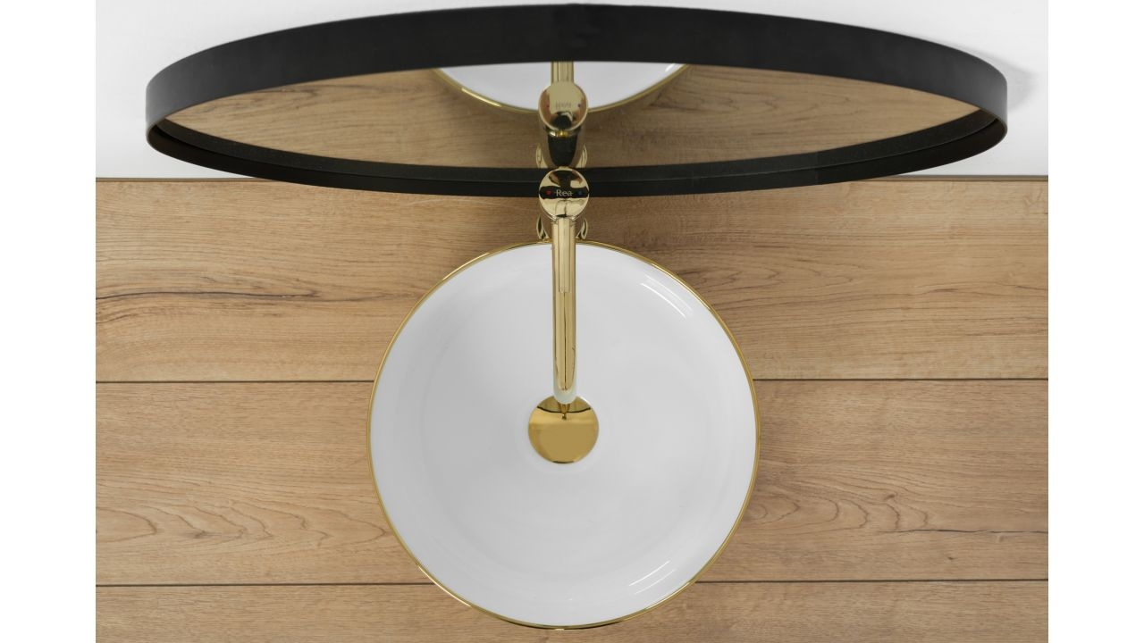REA - Umývadlo SAMI GOLD WHITE