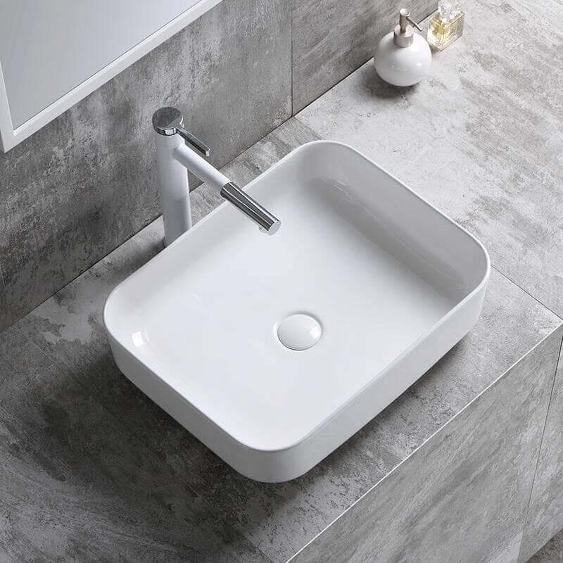 Keramické umývadlo na dosku DEMI SLIM 51 x 39 x 13,5 cm