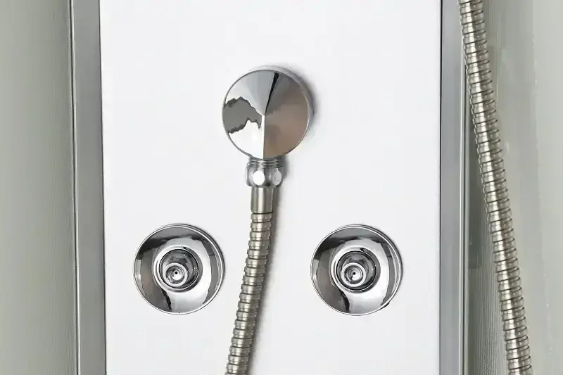 Sanotechnik - QuickLine Scala - sprchový box štvrťkruh 90x90x215 cm - biely