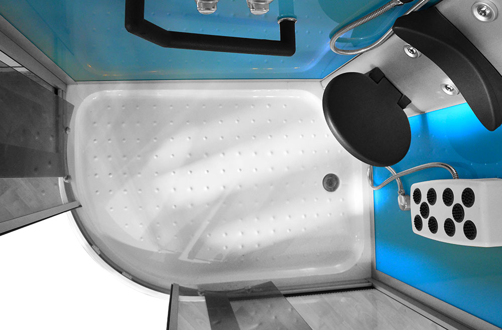 M-SPA - Sprchovací box 8218P s hydromasážou 120 x 85 x 215 cm, pravá verzia
