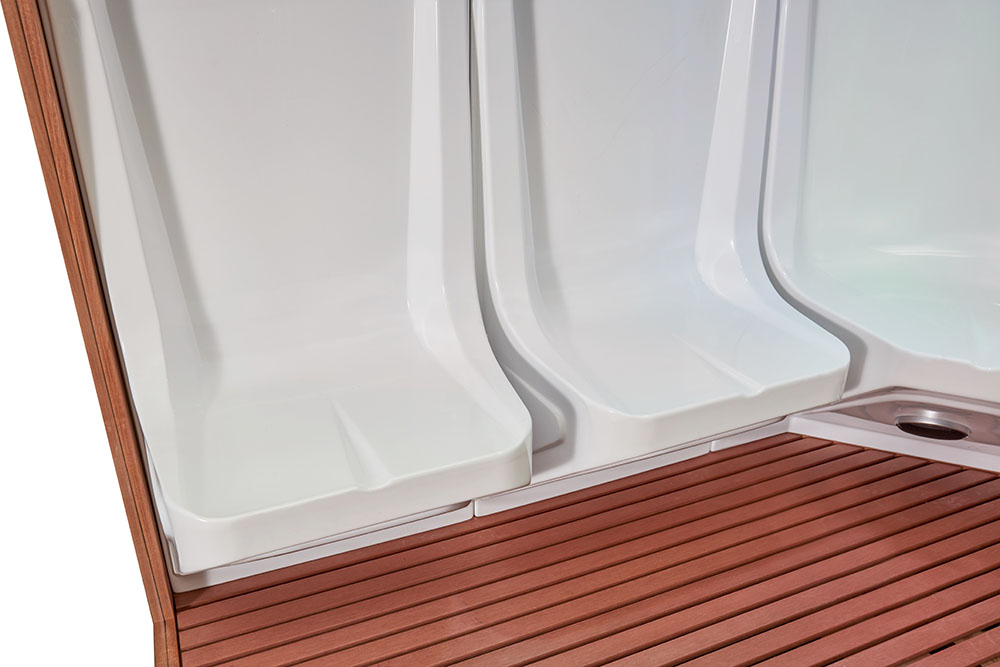 M-SPA - Parná sauna pravá pre 3 osoby 118 x 195 x 210 cm