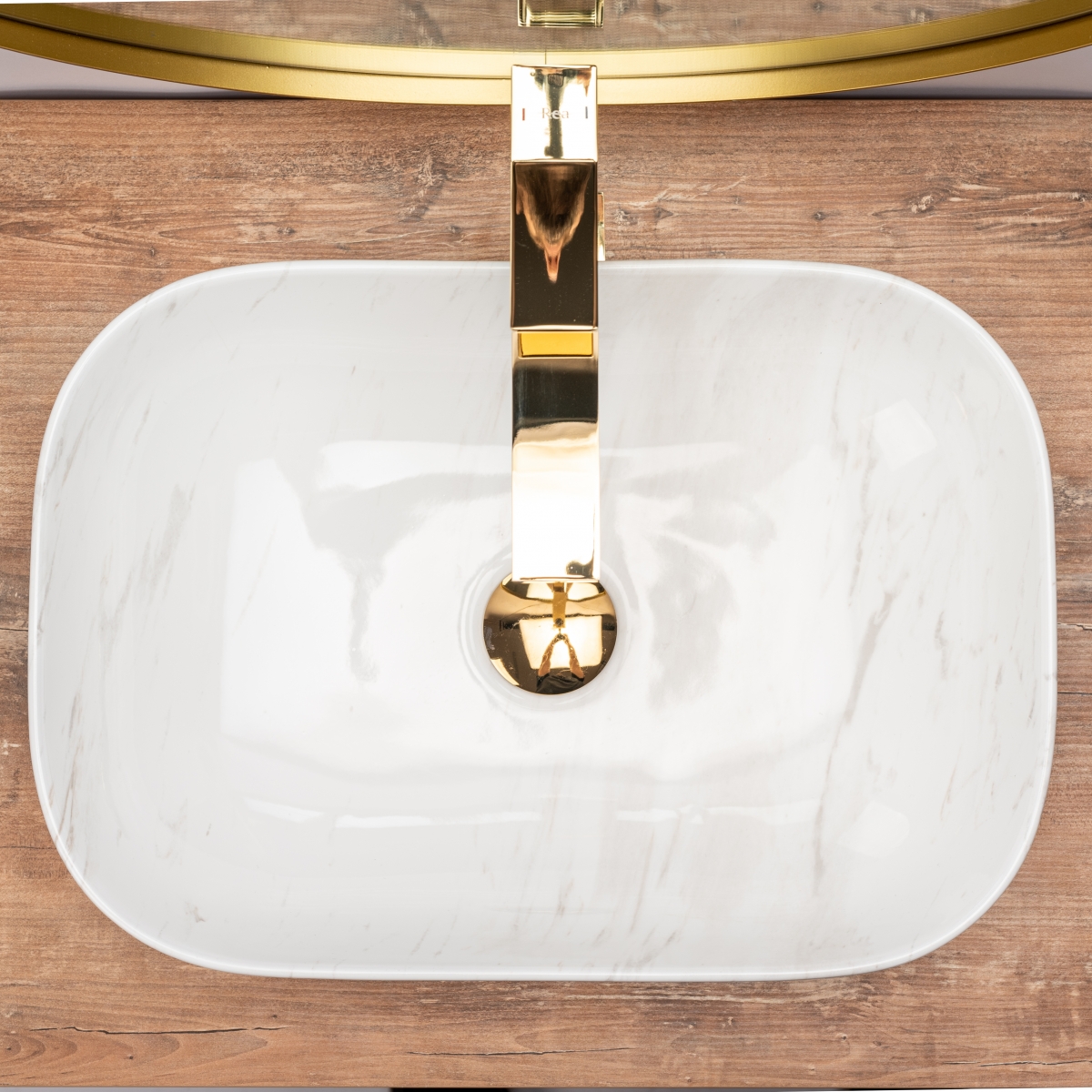 REA - Umývadlo na dosku BELINDA SHINY CALALA