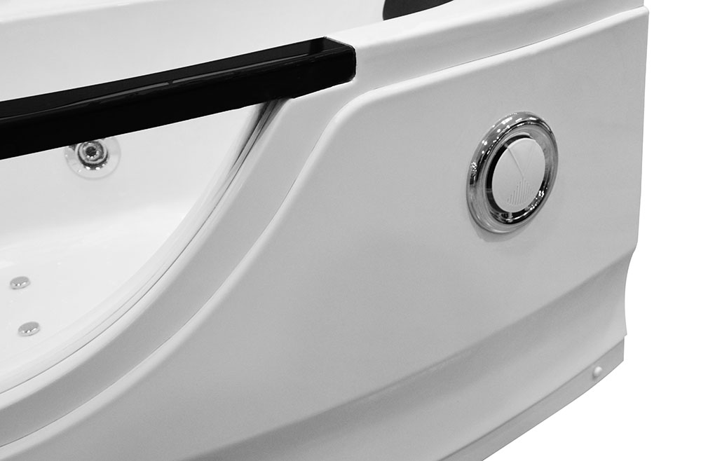 M-SPA - Kúpeľňová vaňa pravá s hydromasážou pre 1 osobu 169 x 90 x 56 cm