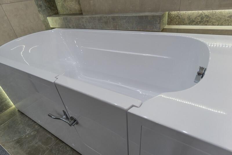 Bezbariérová vaňa s dvierkami IMPRESSIONE 170P - 170 x 76 cm dvierka na pravej strane