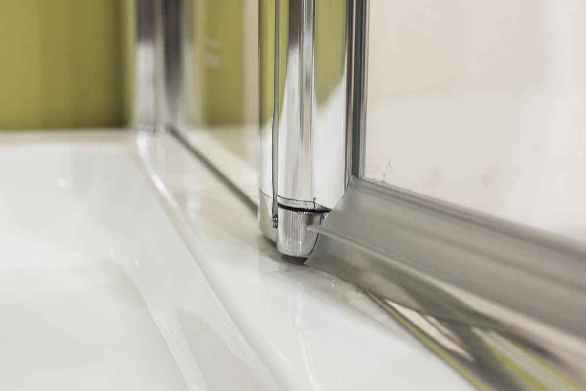 AQUATEK GLASS B4 SPRCHOVÉ DVERE 115, PROFIL CHRÓM, SKLO ČÍRE