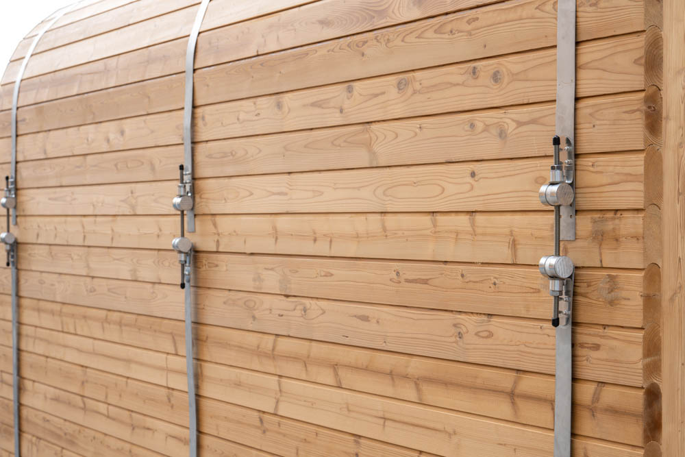 M-SPA - Záhradná sauna štvorcová 300 cm X Ø 210 cm