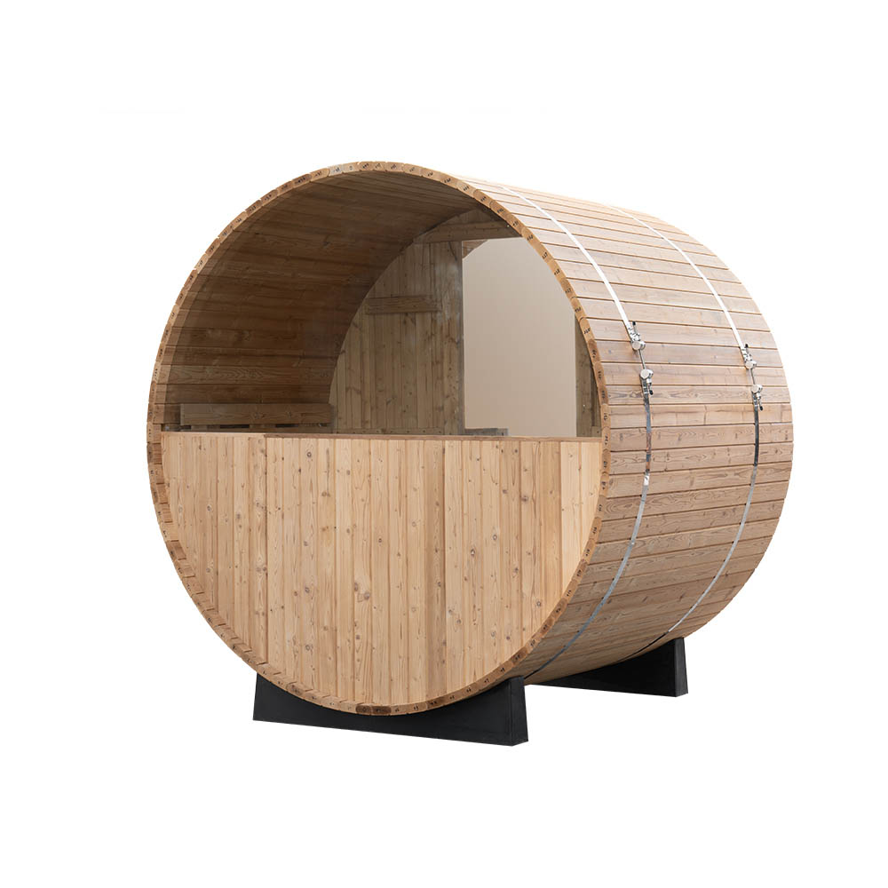 M-SPA - Záhradná sauna barelová 180 cm x Ø 210 cm