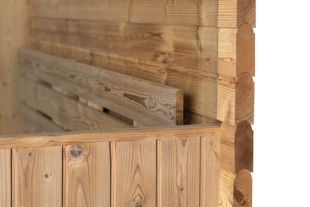M-SPA - Záhradná sauna štvorec 180 cm x Ø 210 cm