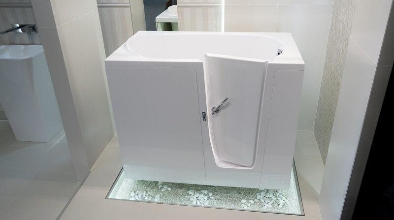 Bezbariérová vaňa s dvierkami ELEGANCA 140P - 140 x 68 cm dvierka na pravej strane
