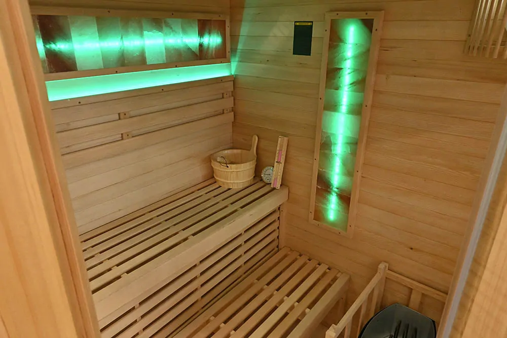 Suchá sauna s pieckou pre 4 osoby, 180x180x200cm, 8,0kW