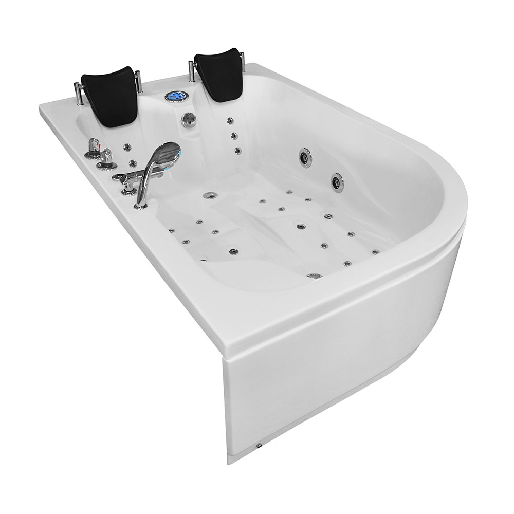 M-SPA - Pravá kúpeľňová vaňa SPA TURBO PLUS hydromasážou 180 x 120 x 54 cm