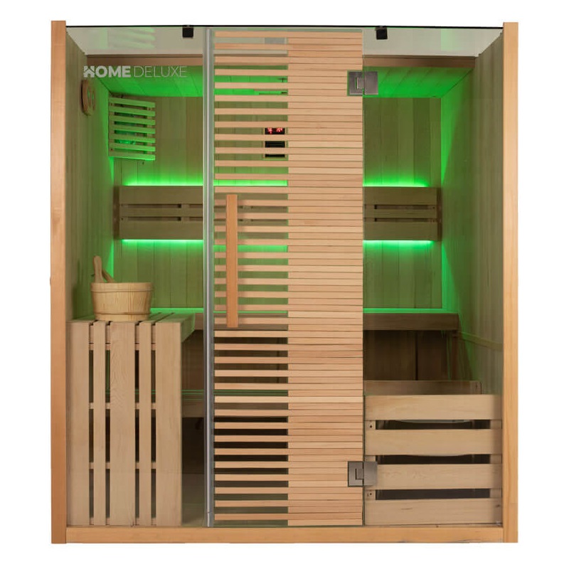 Tradičná sauna OMAHA - 180 x 150 cm pre 4 osoby
