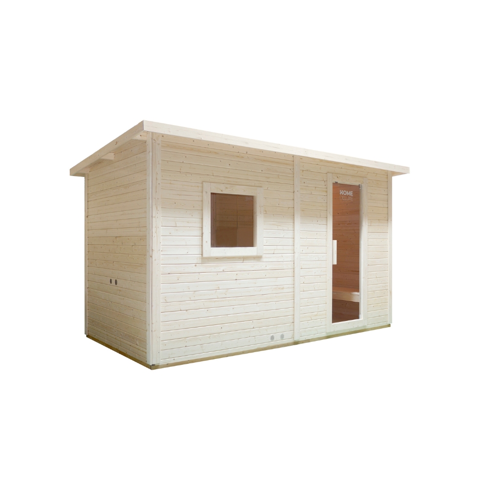 Vonkajší saunový domček s predsieňou TALO XL - 400 x 217 cm pre 5 osôb